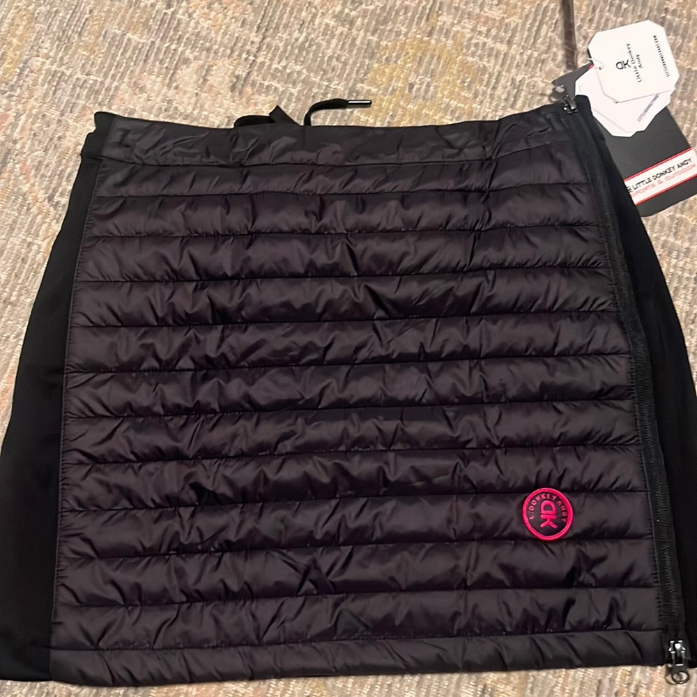 Little donkey Andy black down/puffer skirt